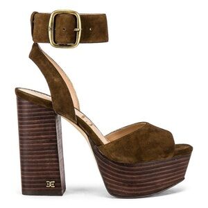 Sam Edelman Hazelnut Brown Rain Platform Sandal